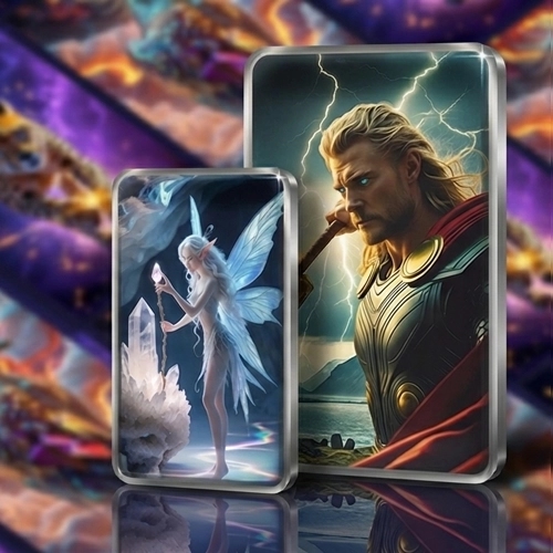 Limitierte Motiv Silberbarren