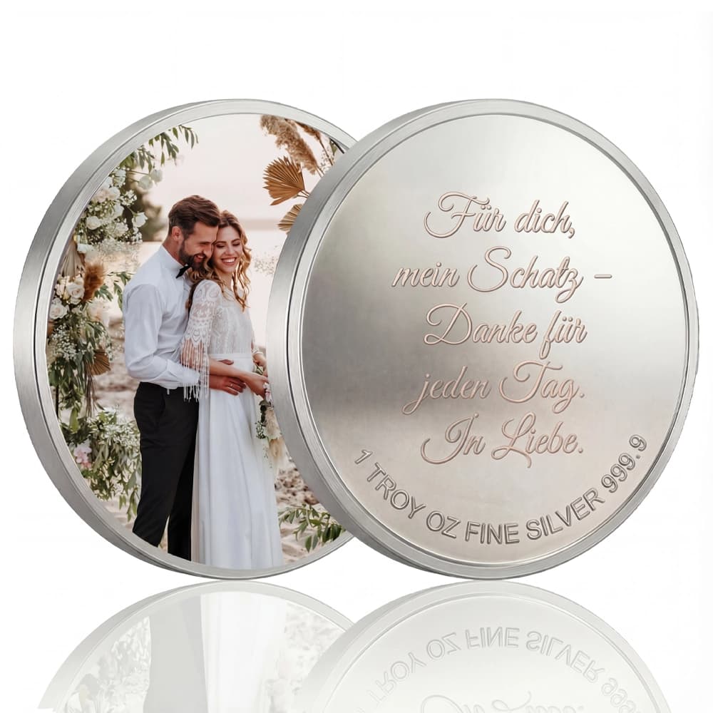 Personalisierbare Feinsilbermünze